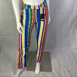 Minga London Striped Colorful Jeans
